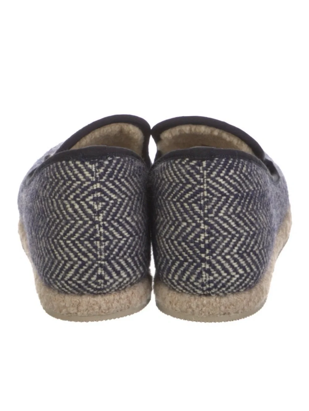 Gucci Men's Fria Loafer Espadrille Wool Tweed Blue Shoes Gucci Size 7 / US 7.5